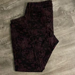 Cabi Purple Camo Jeans Style 159